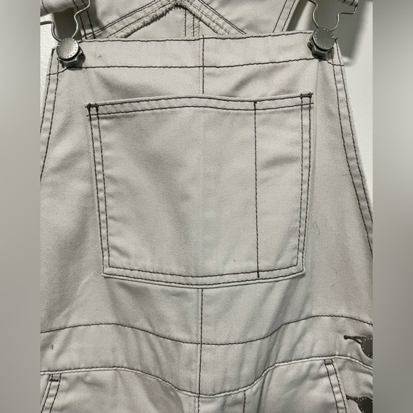 GU Off-White Wide-Leg Overalls XS - Picture 4 of 13